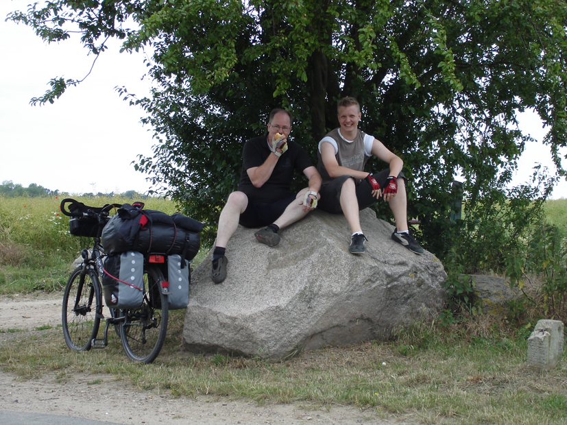 Pause auf dem Felsen